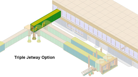 Bra.Z Models BZ4120 1:144 Airport Terminal Jetway Bridge Container Style