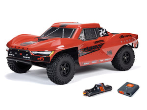 Arrma FURY MEGA 550 4X2 SCT with Battery & Charger RTR RC Truck - Red 1:10