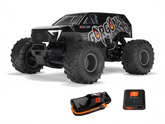 Arrma GORGON MEGA 550 2WD MT w/ Battery & Charger RTR RC Truck - Gun Metal 1:10