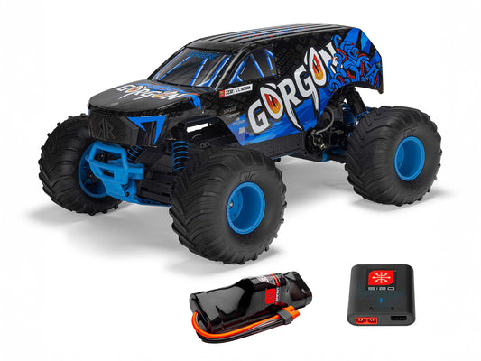 Arrma GORGON MEGA 550 2WD MT with Battery & Charger RTR RC Truck - Blue 1:10
