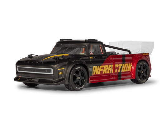 Arrma Infraction 223S DSC 4X4 3S RTR Street Bash 1:8 RC Car - Red/Black 4315V4T2