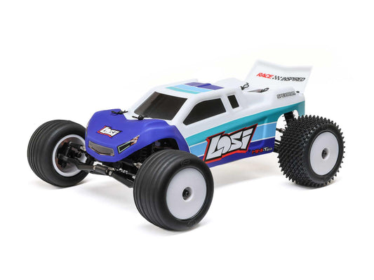 Losi Mini-T 2.0 V2 2WD RC Stadium Truck Brushless RTR - Blue 1:18 LOS-1056T2
