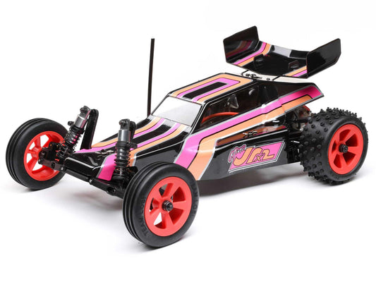 Losi 1/16 Mini JRX2 Brushed 2WD Buggy RTR, Black LOS01020T3