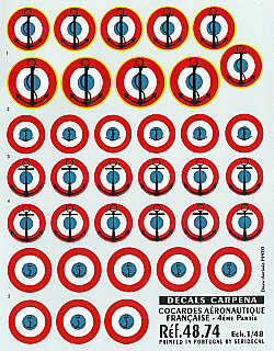 Colorado CA48074 1:48 France, Roundels, Navy