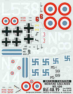 Colorado CA48095 1:48 Morane-Saulnier MS.406C1