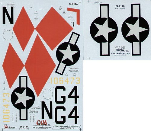 CAM CAM24014 1:24 North-American P-51B Mustang