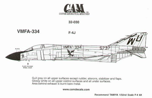 CAM CAM32030 1:32 McDonnell F-4J Phantom 155737 WU/8 VMFA-334 Falcons