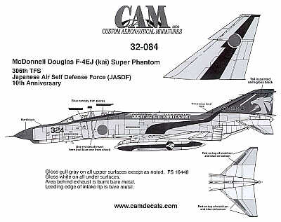 CAM CAM32084 1:32 McDonnell F-4EJ 306 Sqn Japan ASDF 10th Anniversary