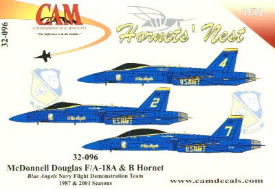 CAM CAM32096 1:32 McDonnell-Douglas F/A-18 Hornet Blue Angels Team 1