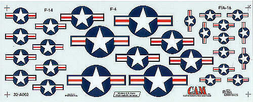 CAM CAM32A02 1:32 Modern USN Hi-Vis National Insignia