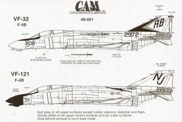 CAM CAM48001 1:48 McDonnell F-4B Phantom/F-4J