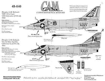 CAM CAM48040 1:48 Douglas A-4C Skyhawk