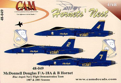 CAM CAM48049 1:48 McDonnell-Douglas F/A-18 Hornet Blue Angels Team 1