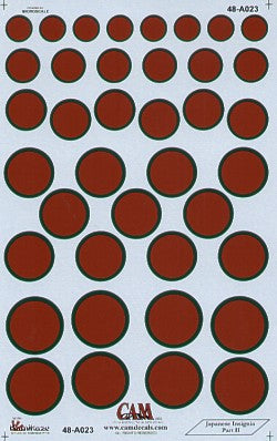 CAM CAM48A23 1:48 Japanese National Insignia/Hinomaru
