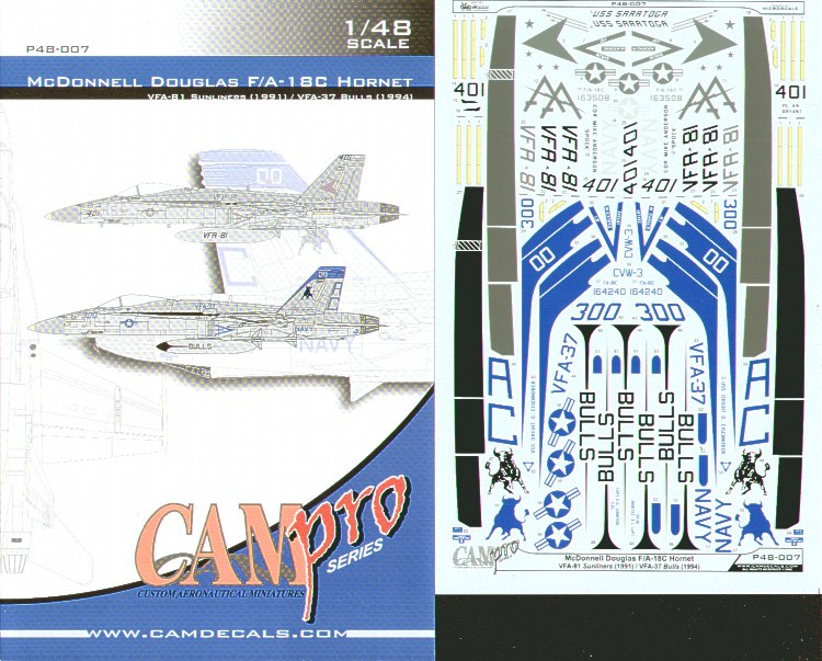 CAM PRO CAMP4807 1:48 McDonnell-Douglas F/A-18C Hornet