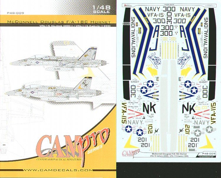 CAM PRO CAMP4809 1:48 McDonnell-Douglas F/A-18C Hornet
