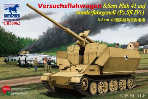 Bronco Models CB35062 1:35 Versuchsflakwagen 8.8cm Flak 41 auf Sonderfahrgestell