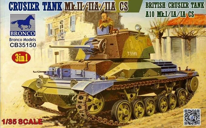 Bronco CB35150 1:35 Cruiser Tank Mk.II/IIA/IIA CS Model Kit