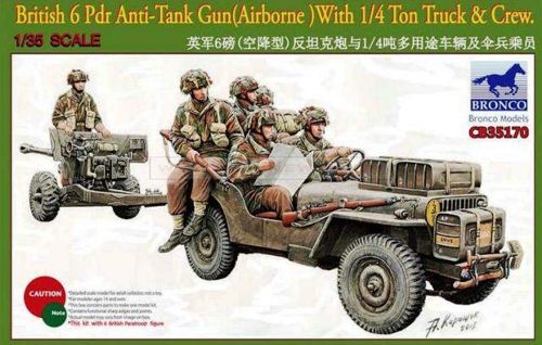 Bronco Models CB35170 1:35 British 6pdr Anti-Tank Gun
