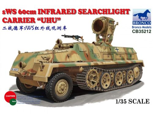 Bronco CB35212 1:35 sWS 60cm Infrared Searchlight Carrier UHU