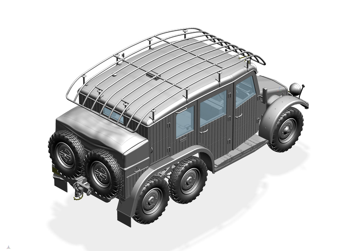 Bronco Models CB35220 1:35 German Krupp Protze Kfz.19 Radio command Car