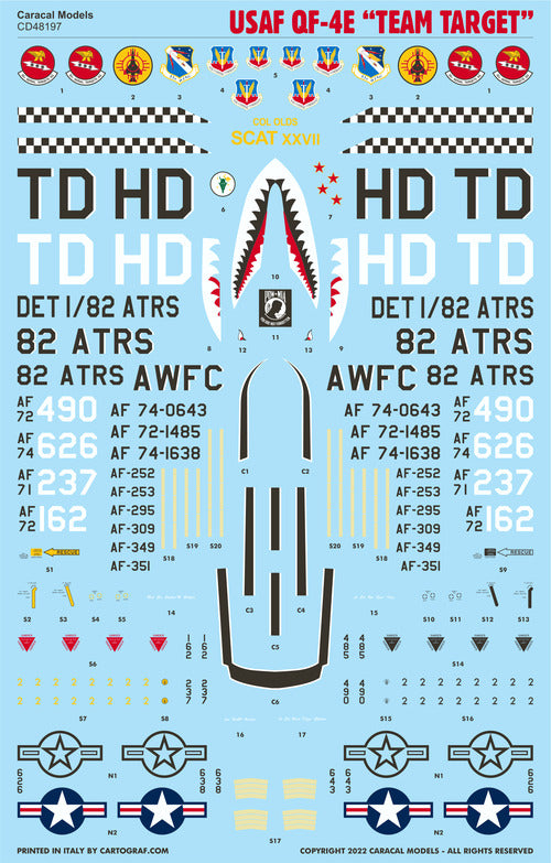 Caracal CD48197 1:48 McDonnell QF-4E Team Target Aerial Targets
