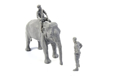 CMK CMF48345 1:48 WWII RAF Mechanic with Indian Elephant & Mahout