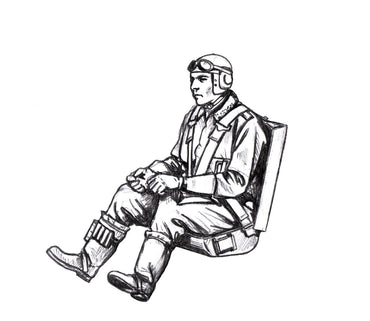 CMK/Czech Master Kits CMF48368 1:48 Messerschmitt Bf-109G German Pilot, seated