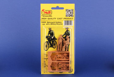CMK/Czech Master Kits CMF48406 1:48 Wehrmacht Soldiers with Military Bicycles