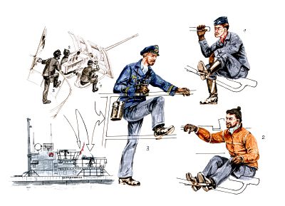 CMK/Czech Master Kits CMF72185 1:72 3 x gun crew figures U-VII Atlantic version