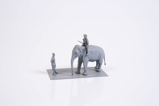 CMK CMF72327 1:72 RAF mechanic India WWII with elephant and mahout