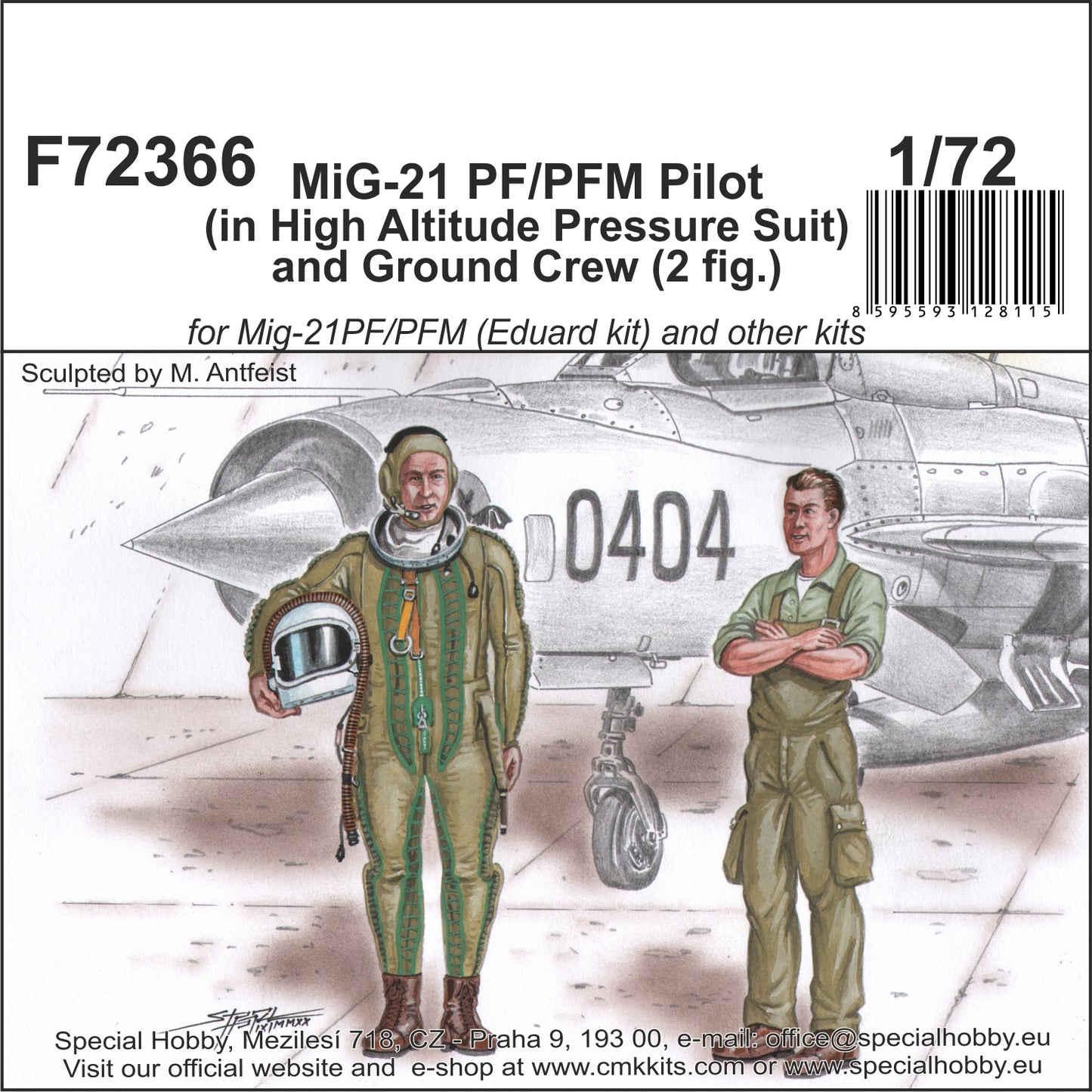 CMK/Czech Master Kits CMF72366 1:72 Mikoyan MiG-21PF/PFM Pilot