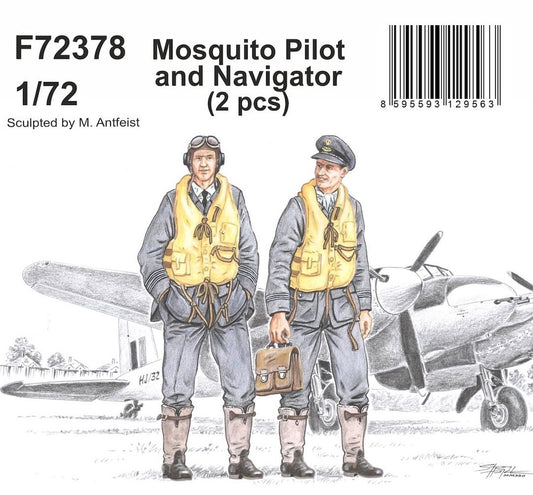 CMK/Czech Master Kits CMF72378 1:72 de Havilland Mosquito Pilot and Navigator