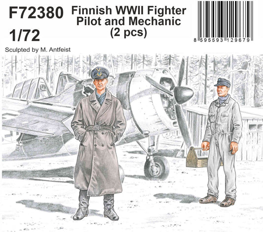 CMK/Czech Master Kits CMF72380 1:72 Finnish WWII Fighter Pilot and Mechanic