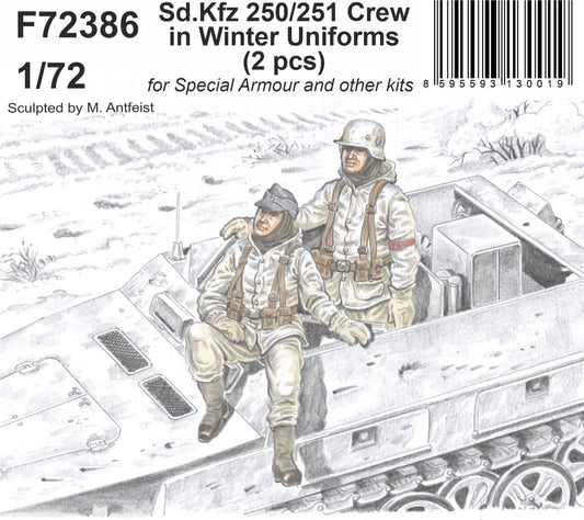 CMK CMF72386 1:72 Sd.Kfz.250/251 Crew Winter Uniform Figures