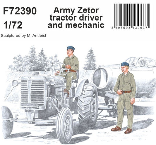 CMK/Czech Master Kits CMF72390 1:72 Army Zetor tractor driver and mechanic