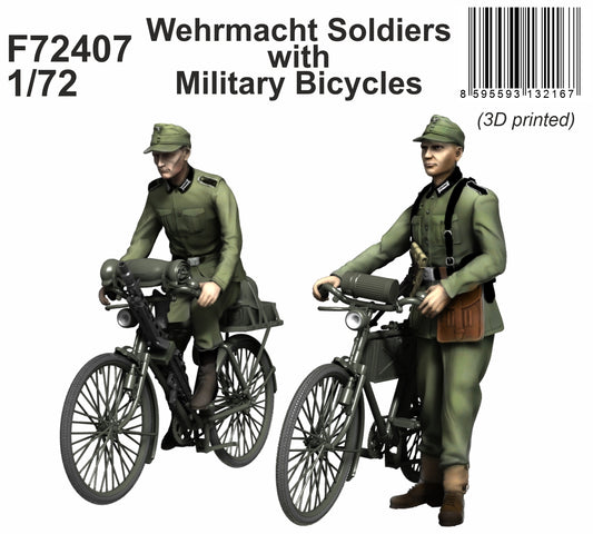 CMK CMF72407 1:72 Wehrmacht Soldiers with Military Bicycles