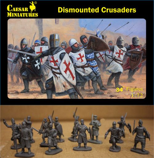 Caesar Miniatures CMH086 1:72 Dismounted Crusaders