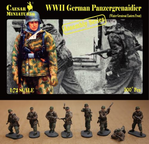 Caesar Miniatures CMH7714 1:72 German Panzergrenadiers Infantry