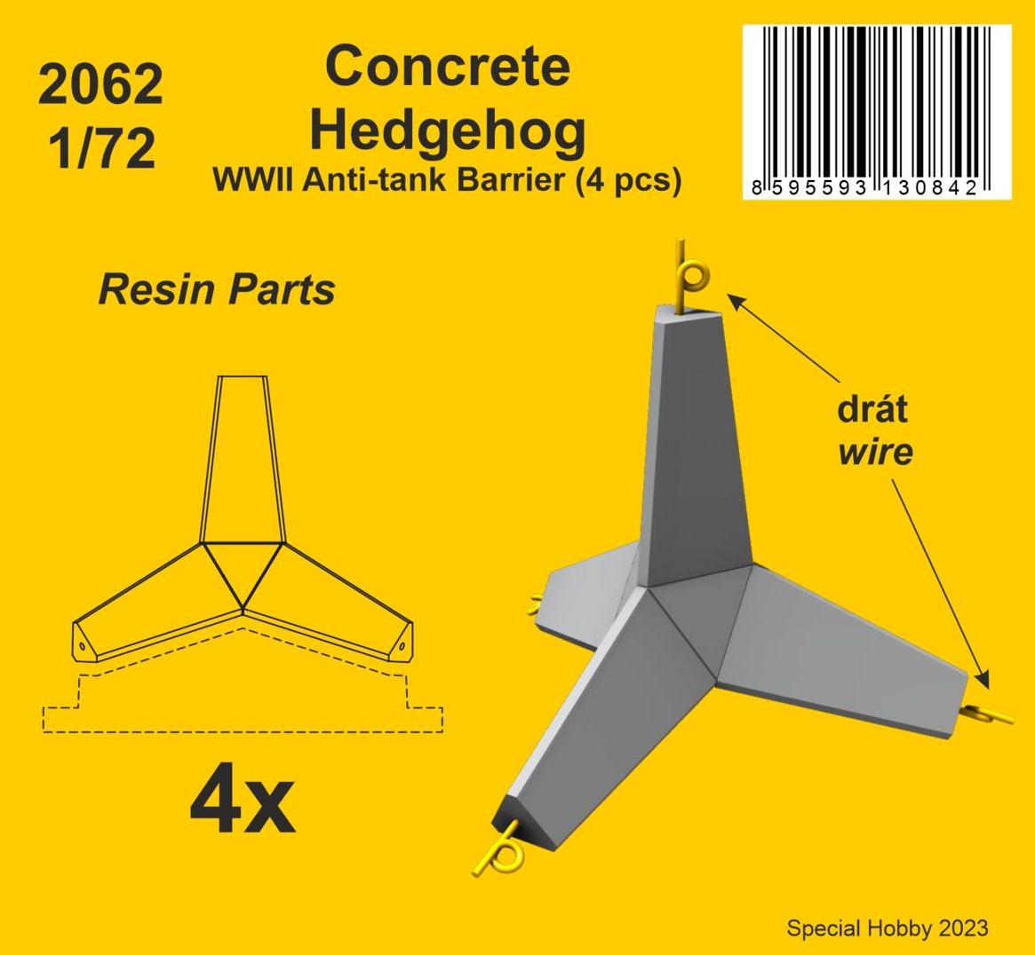 CMK/Czech Master Kits CMK2062 1:72 Concrete Hedgehog