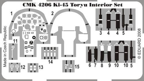 CMK/Czech Master Kits CMK4206 1:48 Kawasaki Ki-45 Toryu Interior set