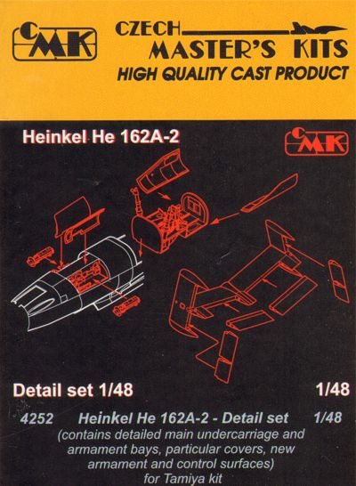 CMK/Czech Master Kits CMK4252 1:48 Heinkel He-162A-2 Salamander Detail set