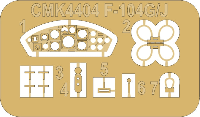 CMK CMK4404 1:48 Lockheed F-104G/S Starfighter Cockpit & MB.7 Seat