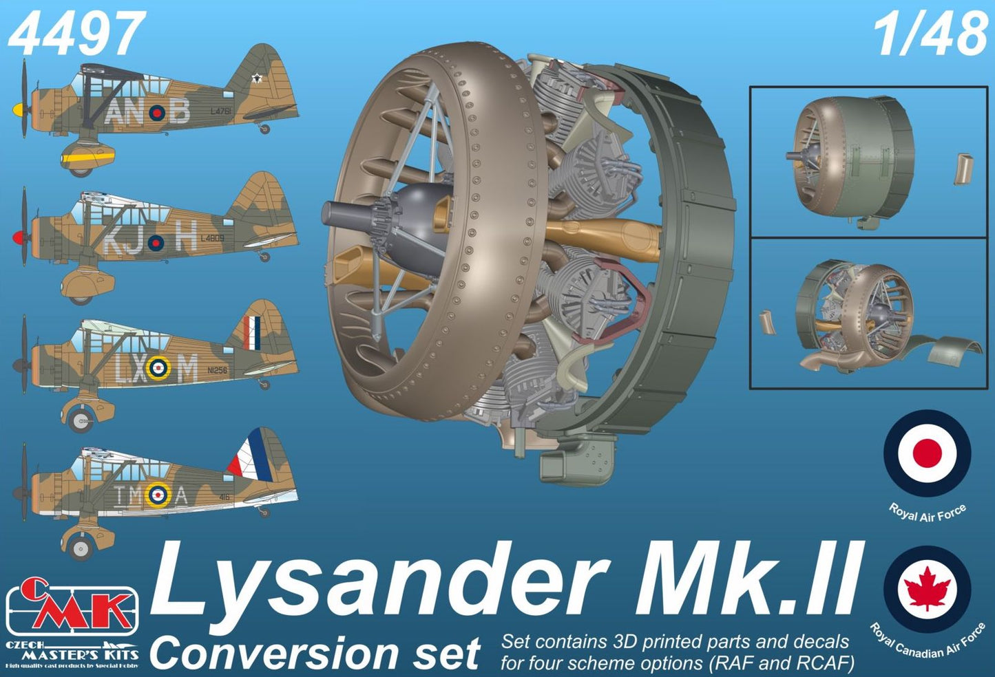 CMK/Czech Master Kits CMK4497 1:48 Westland Lysander Mk.II conversion set
