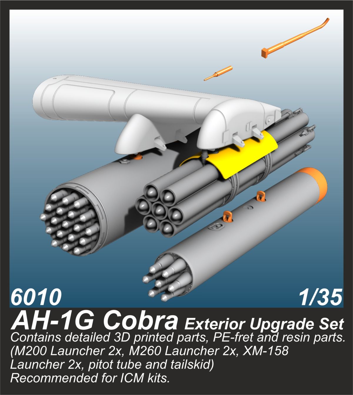 CMK/Czech Master Kits CMK6010 1:35 Bell AH-1G Cobra Exterior Upgrade Set
