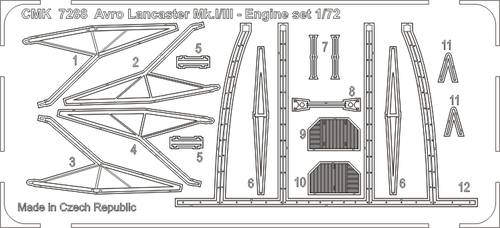 CMK/Czech Master Kits CMK7288 1:72 Avro Lancaster B.I/III ONE engine set