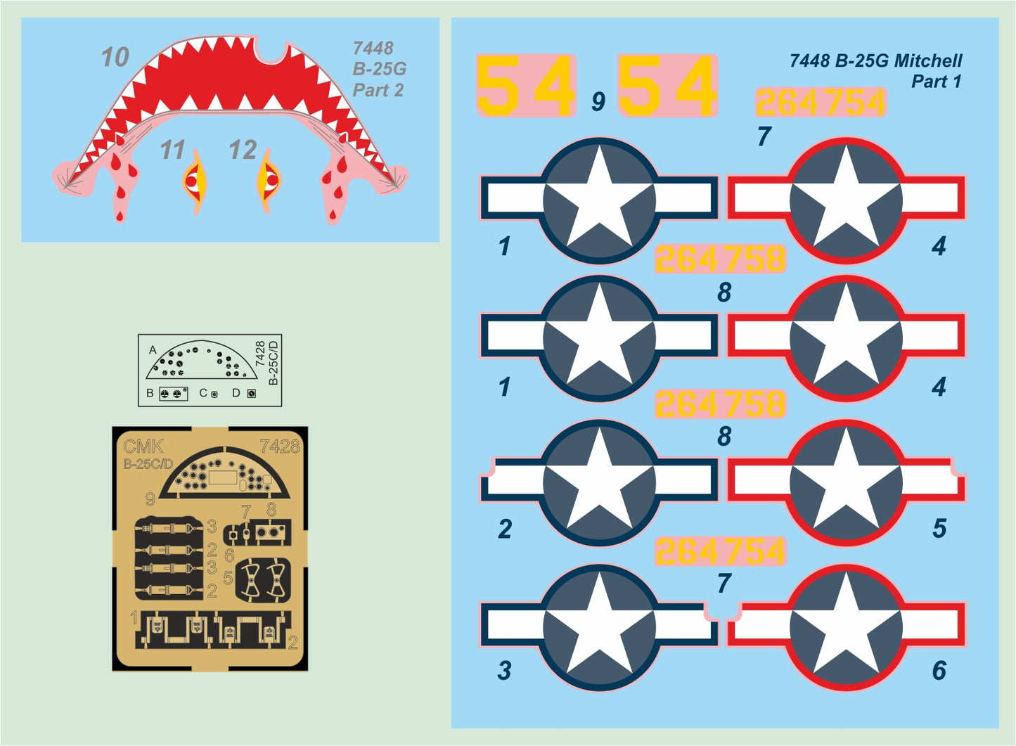 CMK CMK7448 1:72 North-American B-25G Mitchell 75mm Gun Nose