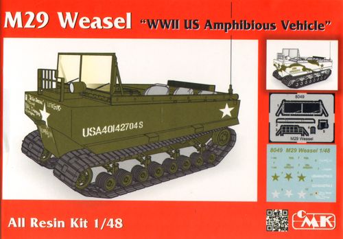 CMK/Czech Master Kits CMK8049 1:48 M29 Weasel full resin kit