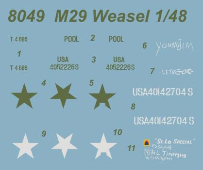CMK/Czech Master Kits CMK8049 1:48 M29 Weasel full resin kit