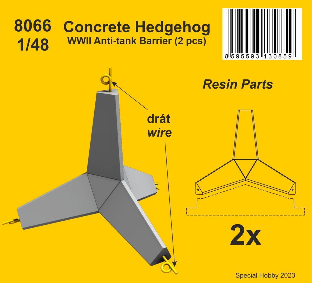CMK/Czech Master Kits CMK8066 1:48 Concrete Hedgehog
